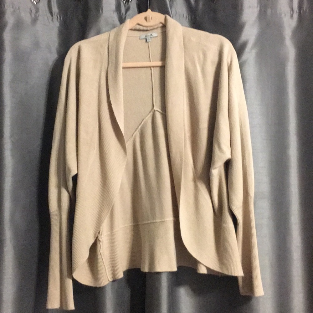 Blush Pink open front sweater- Seven7